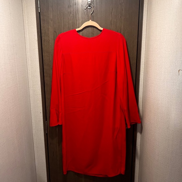 Akris Punto Red Long Sleeve Shift Dress US 8 – Luxury Minimalist - Picture 1 of 4